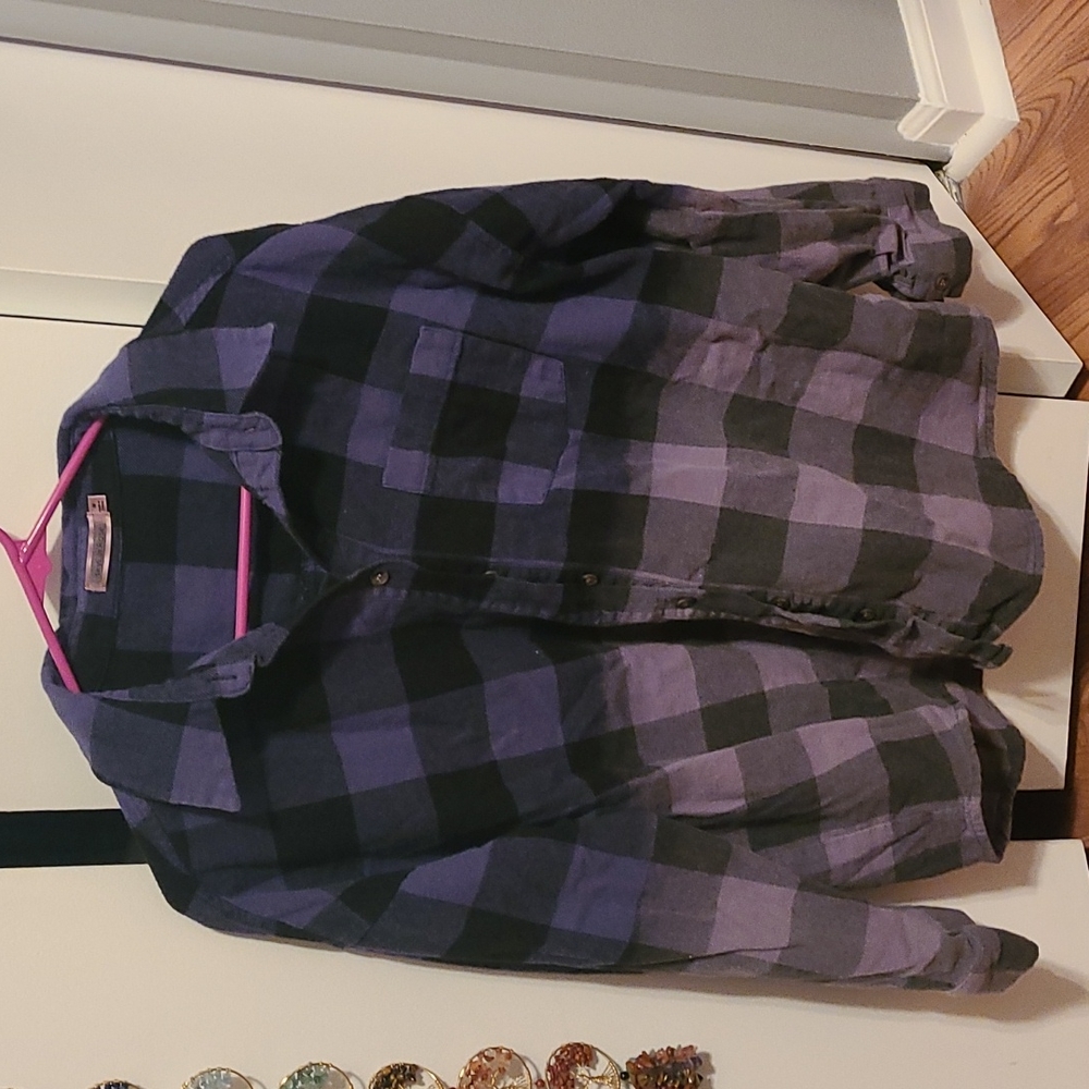 Ombre flannel,  size med